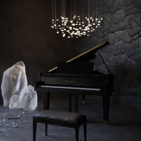 Genius 6 Chandelier, Mountain Crystal, Handmade