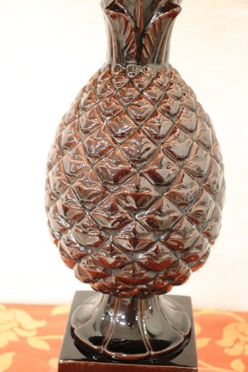 Ceramic Pineapple Table Lamp - Pineapple Base Detail - Styylish