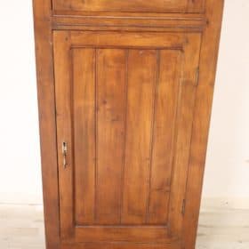 Early 20th Century Italian Solid Fir Wood Arched Bookcase