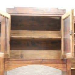 Fir Wood Arched Bookcase - Doors Open Top - Styylish