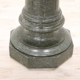 19th Century Italian Antique Column in Green Marble from the Alps