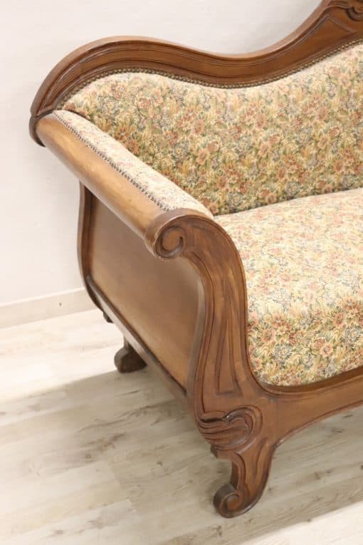 Antique Louis Philippe Settee - Armrest Detail - Styylish