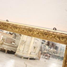 Art Nouveau Wall Mirror with Gilded Wood