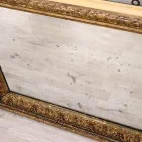 Art Nouveau Wall Mirror with Gilded Wood