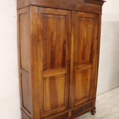 Solid Walnut Antique Wardrobe - Side Profile - Styylish