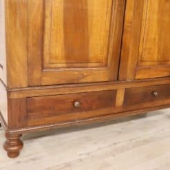 Solid Walnut Antique Wardrobe - Bottom Detail - Styylish