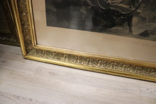 Antique Engravings by Jazet Jean Pierre Marie - Right Engraving Bottom of Frame Detail - Styylish