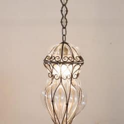 Antique Venetian Pendant Light - Full with Light On - Styylish