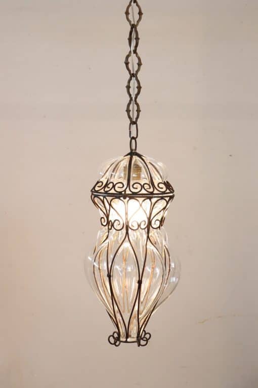 Antique Venetian Pendant Light - Full with Light On - Styylish