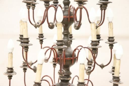 Chandelier in Wood and Iron - Central View - Styylish