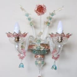 Pair of Murano Glass Sconces - Full Profile - Styylish