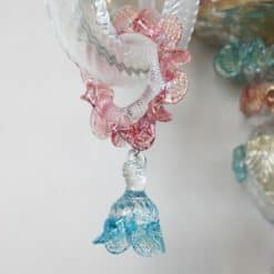 Pair of Murano Glass Sconces - Left Glass Detail - Styylish