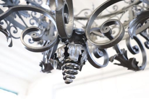 Renaissance Style Iron Chandelier - Iron Detail - Styylish