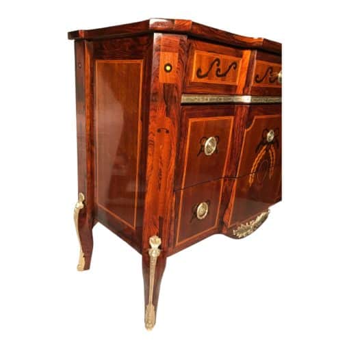 French Louis XV Chest of Drawers- Three quarter view- Styylish