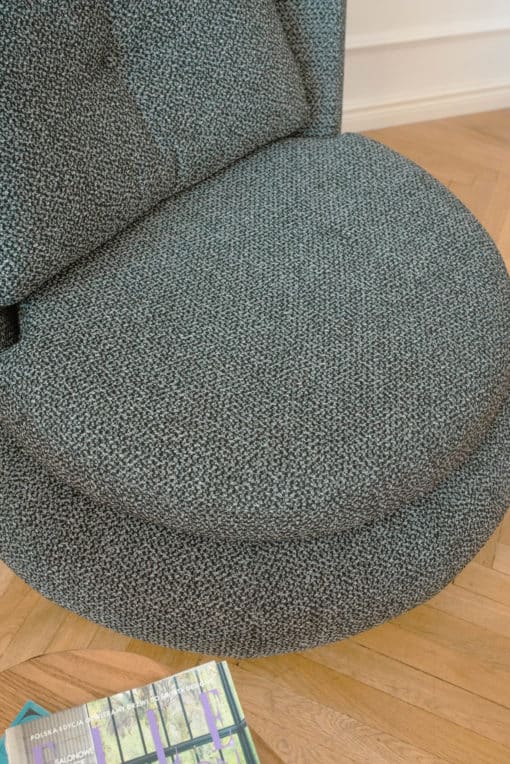 Moon Armchair - Grey Fabric Detail - Styylish