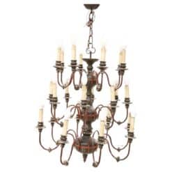 Chandelier in Wood and Iron - Styylish