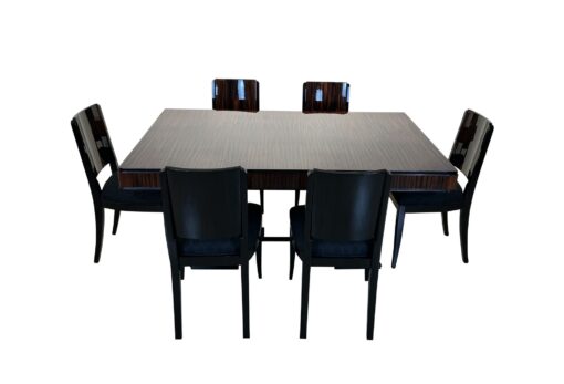 Art Deco Dining Room Set - Table not Extended with Chairs - Styylish