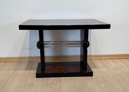 Large Art Deco Side Table - Chrome Features - Styylish