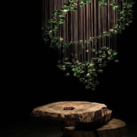 Genius 1 Chandelier, Crystal, Handmade