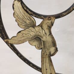 Antique Iron Bed Frame - Bird Paint Detail - Styylish