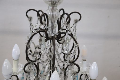 Bronze and Crystal Chandelier - Top Detail - Styylish