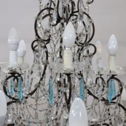 Bronze and Crystal Chandelier - Glass Detail - Styylish