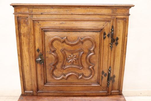 Carved Walnut Antique Kneeler - Top Detail - Styylish