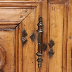 Carved Walnut Antique Kneeler - Handle Detail - Styylish