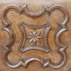 Carved Walnut Antique Kneeler - Wood Detail - Styylish