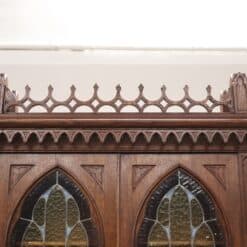 Gothic Style Solid Oak Cabinet - Top Detail - Styylish