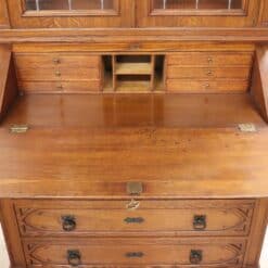 Gothic Style Solid Oak Cabinet - Desk Panel Detail - Styylish