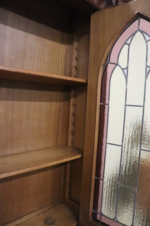 Gothic Style Solid Oak Cabinet - Glass Door - Styylish