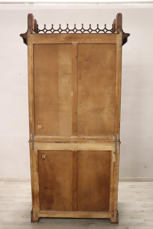 Gothic Style Solid Oak Cabinet - Back Profile - Styylish