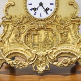 19th Century Ormolu Gilt Bronze Antique Table Clock