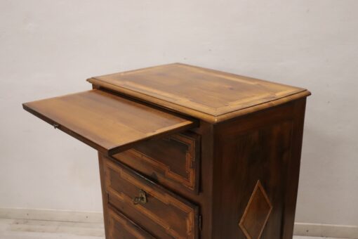 Inlaid Walnut Chest of Drawers - Top Plate - Styylish
