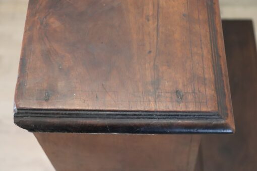 Inlaid Walnut Antique Kneeler - Edge Detail - Styylish