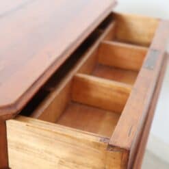 Walnut Antique Side Table - Drawer Edge and Interior - Styylish
