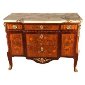 Louis XV Transition Style Chest of Drawers, France, 19th Century