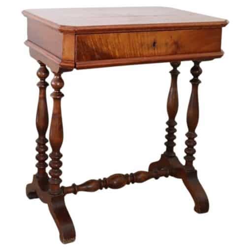 Walnut Antique Side Table - Styylish