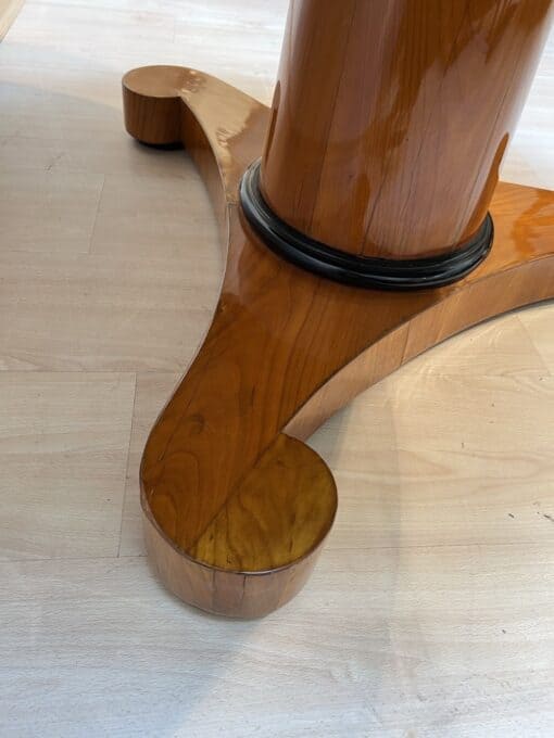 Biedermeier Tilt-Top Table - Wood Detail on Base - Styylish