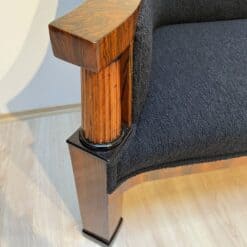 Walnut Biedermeier Sofa - Veneer Detail - Styylish