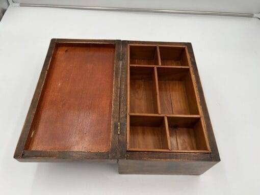 Walnut Biedermeier Box - Interior Compartments - Styylish