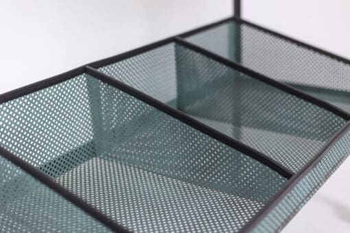 Perforated Metal Console Tables - Tray Detail - Styylish