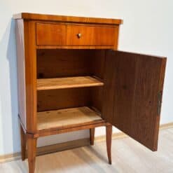 Cherry Biedermeier Half Cabinet - Door Open - Styylish