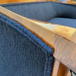 Walnut Biedermeier Sofa - Frame and Fabric Detail - Styylish