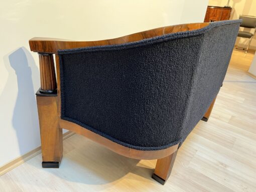 Walnut Biedermeier Sofa - Back Fabric Detail - Styylish