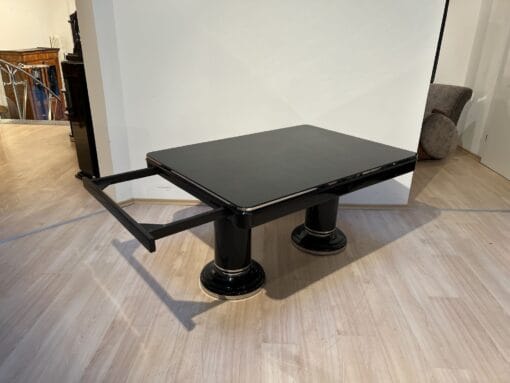 Art Deco Expandable Table - Side Angle with Extended Sides - Styylish