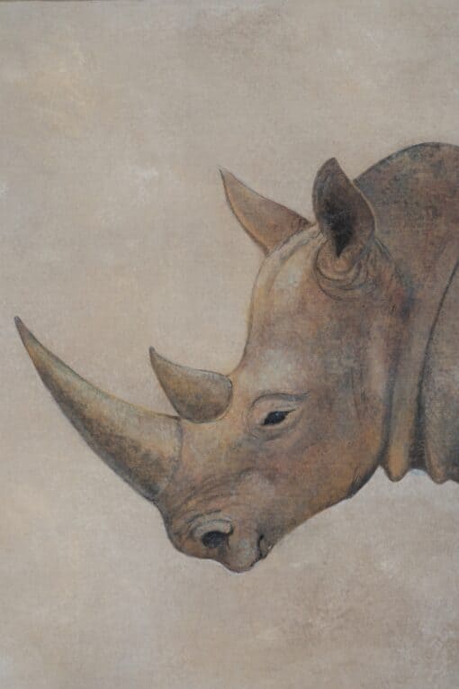 Rhinoceros Painting - Face Detail - Styylish