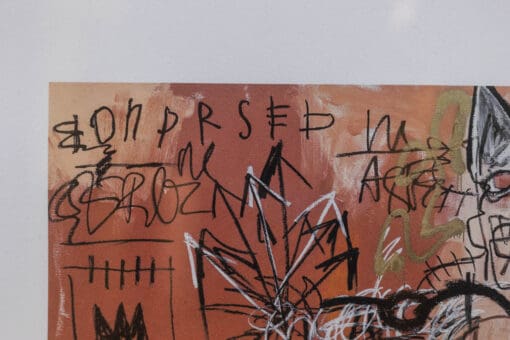 Jean-Michel Basquiat Silkscreen - Left Corner - Styylish