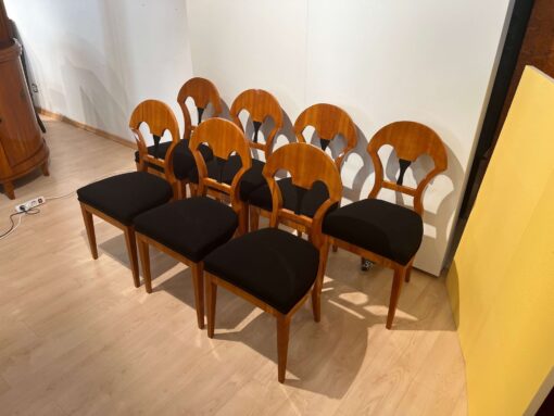 Seven Biedermeier Chairs - Set Against Wall - Styylish